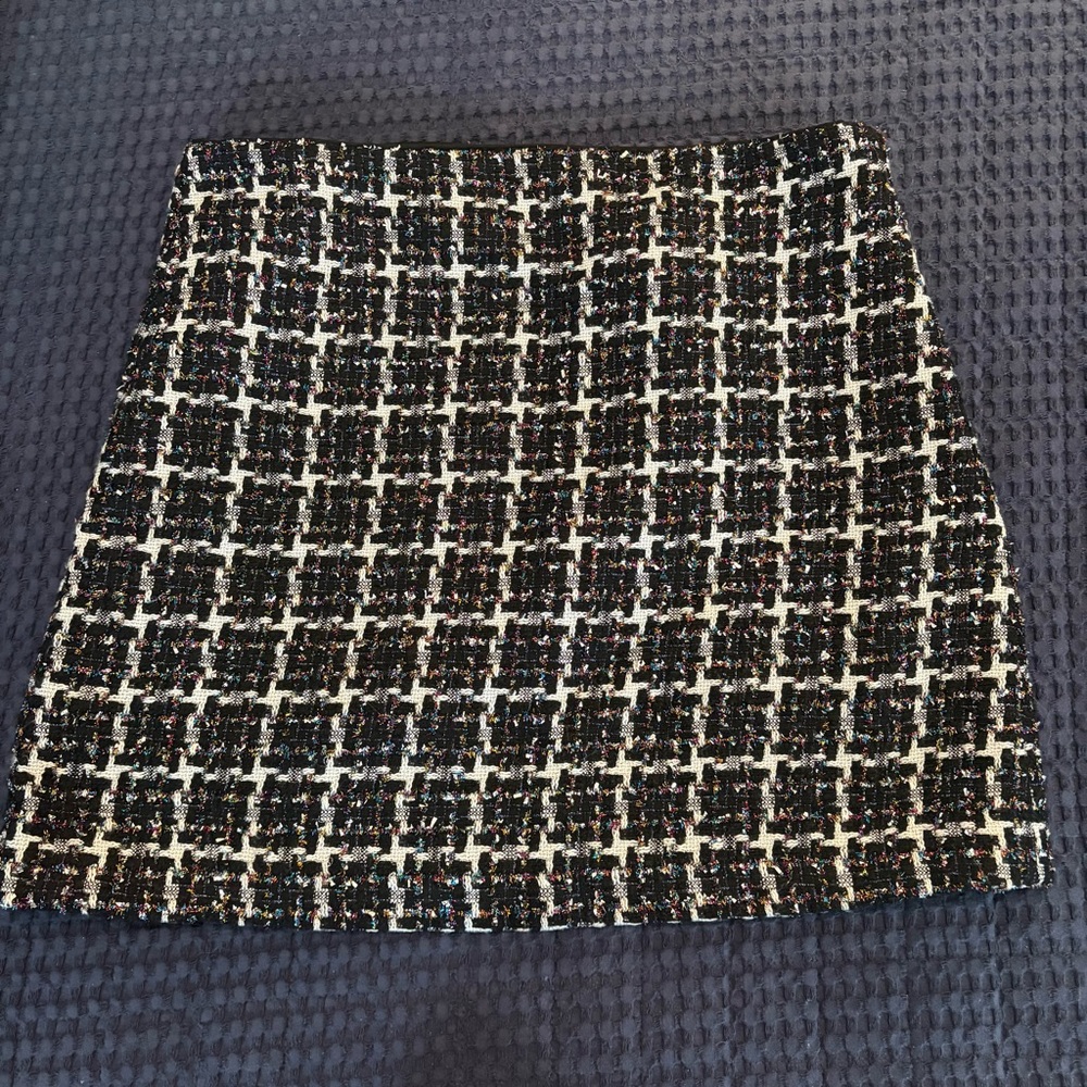 LOFT Multi color Tweed Mini Skirt